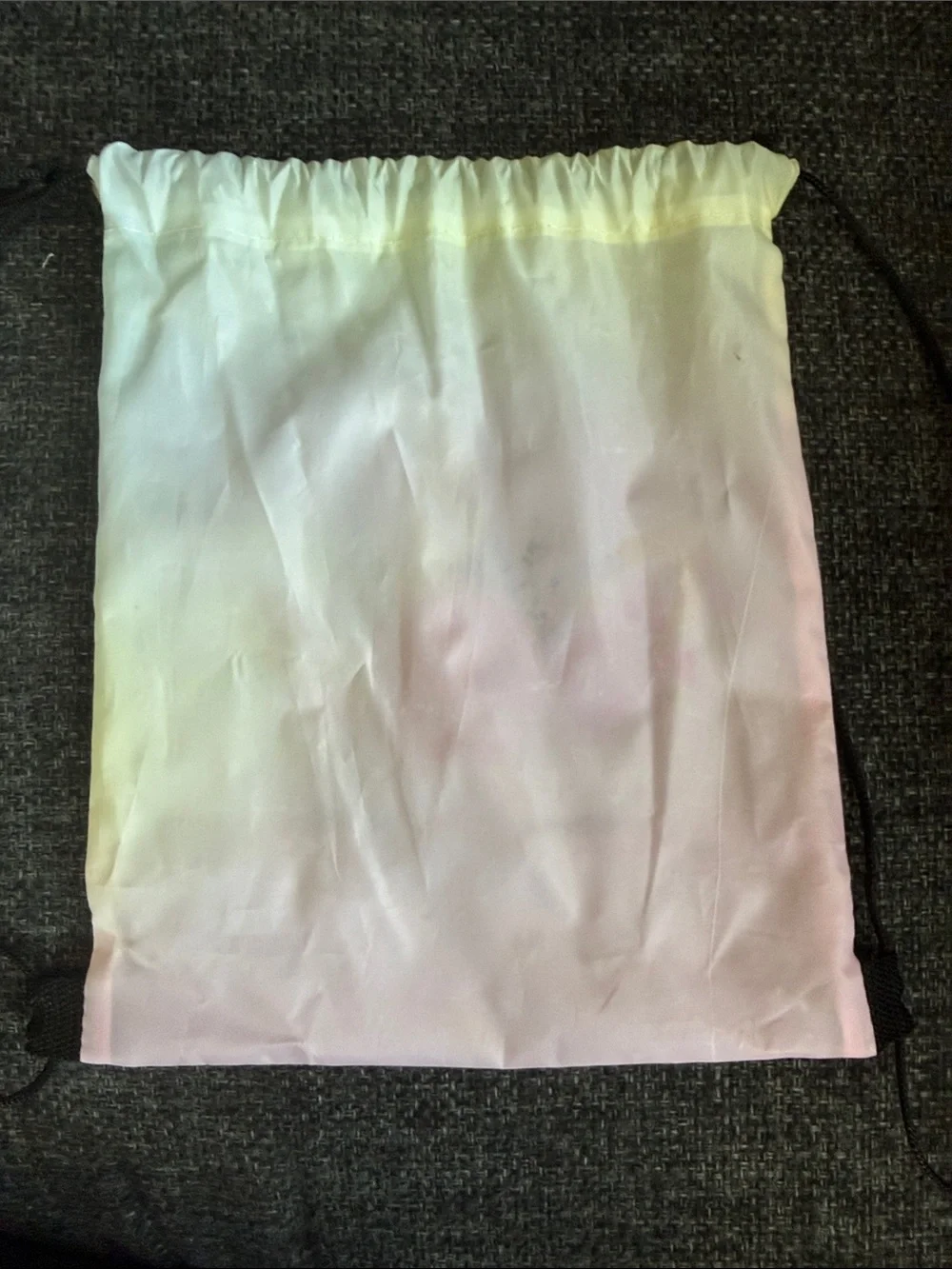 Girls Unicorn Drawstring Bag - Pink Floral with Gold Accent